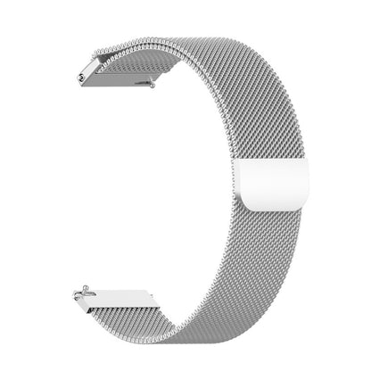 For Huami Amazfit GTS 20mm / Bip U Pro Milanese Magnetic Metal Watch Band(Silver) - Smart Wear by buy2fix | Online Shopping UK | buy2fix