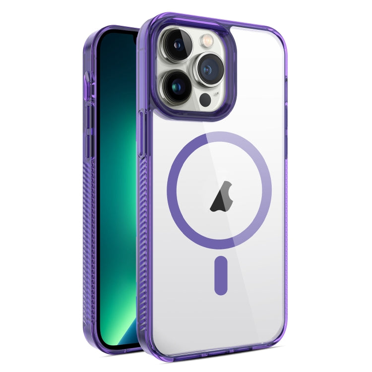 For iPhone 13 Pro Max 2.5mm MagSafe Acrylic Hybrid TPU Phone Case(Deep Purple) - iPhone 13 Pro Max Cases by buy2fix | Online Shopping UK | buy2fix