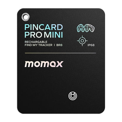 MOMAX PINCARD BR8 Card Wireless Charging Positioning Anti-lost Device(Black) - Anti-lost Alarm by MOMAX | Online Shopping UK | buy2fix