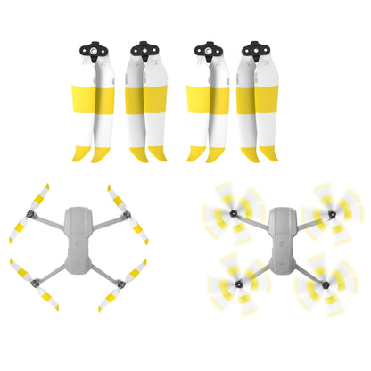 2 Pairs Sunnylife 7238F-2C For DJI Mavic Air 2 Double-sided Two-color Low Noise Quick-release Propellers(Yellow White) - DJI & GoPro Accessories by Sunnylife | Online Shopping UK | buy2fix