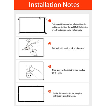 Simple Folding High Density Polyester Projector Film Curtain, Size:72 inch (16:9) Projection Area: 159x90cm - Film Curtains by buy2fix | Online Shopping UK | buy2fix