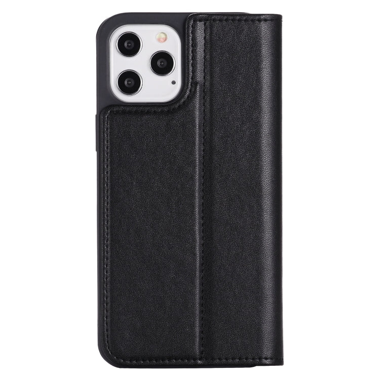 For iPhone 12 / 12 Pro GEBEI PU+TPU Horizontal Flip Protective Case with Holder & Card Slots(Black) - iPhone 12 / 12 Pro Cases by GEBEI | Online Shopping UK | buy2fix
