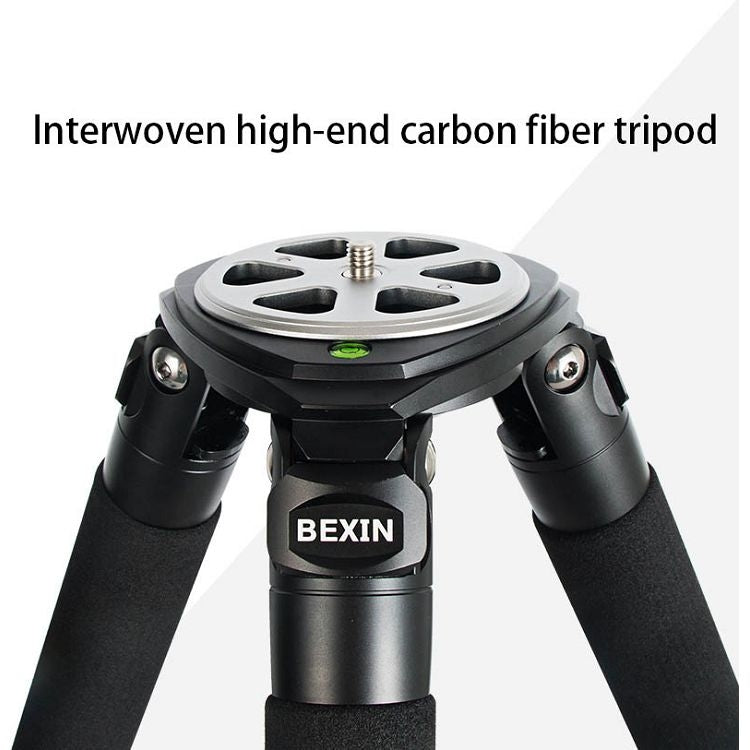 BEXIN ST424C Rugged Camcorder Photographic Carbon Fiber Big Tripod, Max Tube: 40mm - Camera Accessories by BEXIN | Online Shopping UK | buy2fix