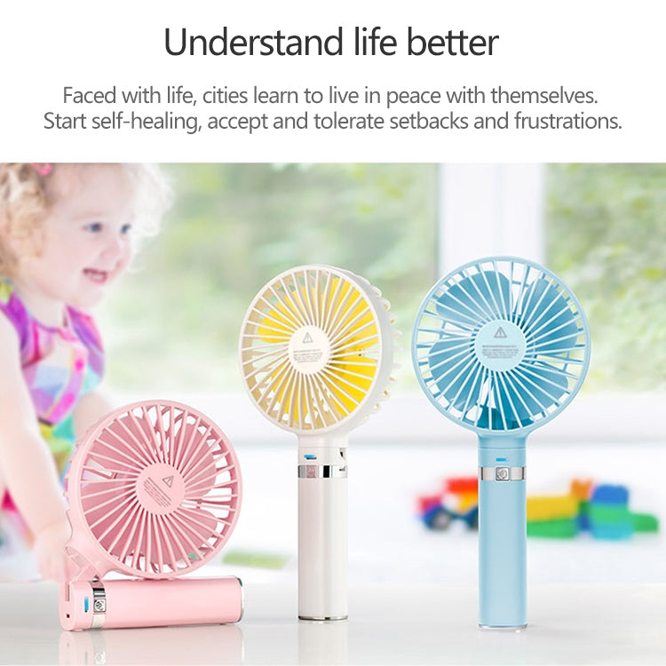 S2 Portable Foldable Handheld Electric Fan, with 3 Speed Control & Night Light (Mint Green) - Consumer Electronics by buy2fix | Online Shopping UK | buy2fix