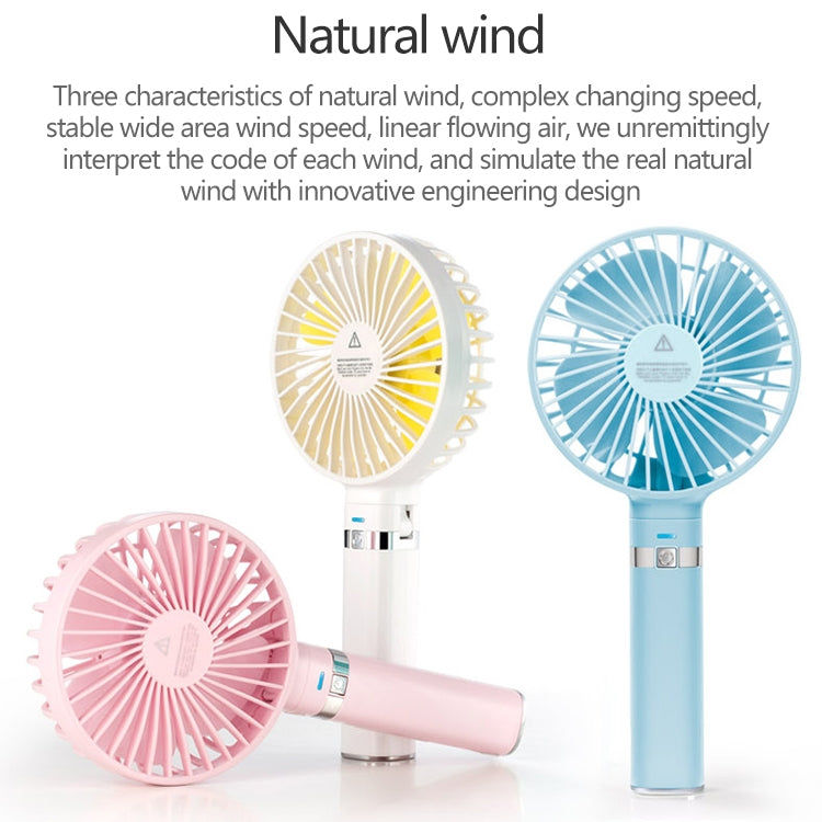 S2 Portable Foldable Handheld Electric Fan, with 3 Speed Control & Night Light (Purple) - Consumer Electronics by buy2fix | Online Shopping UK | buy2fix