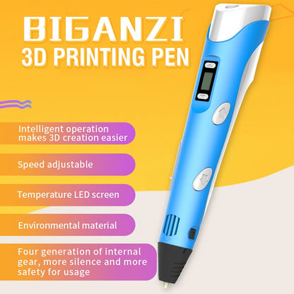Hand-held 3D Printing Pen, US Plug(Blue) - Consumer Electronics by buy2fix | Online Shopping UK | buy2fix