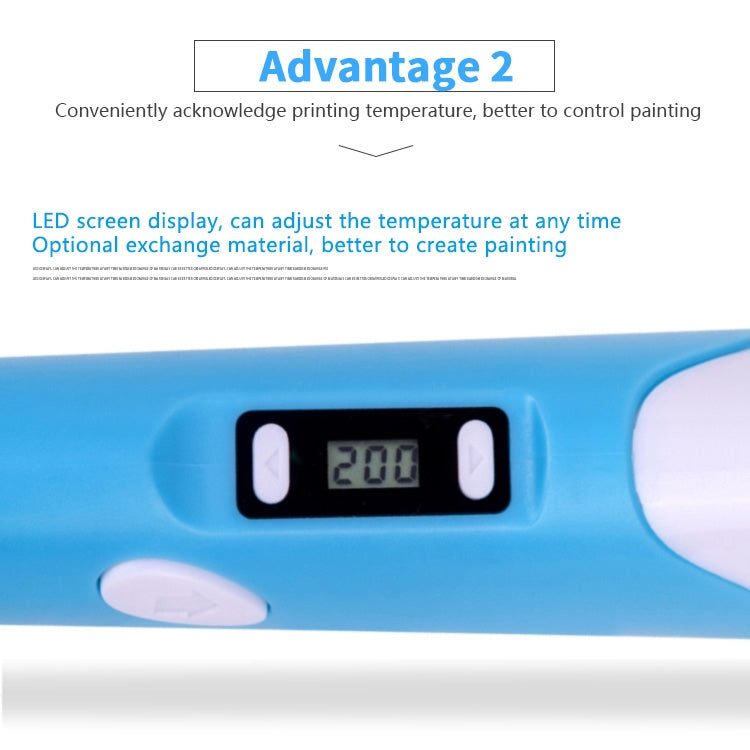 Hand-held 3D Printing Pen, USB Plug(Blue) - Consumer Electronics by buy2fix | Online Shopping UK | buy2fix