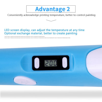 Hand-held 3D Printing Pen, USB Plug(Blue) - Consumer Electronics by buy2fix | Online Shopping UK | buy2fix