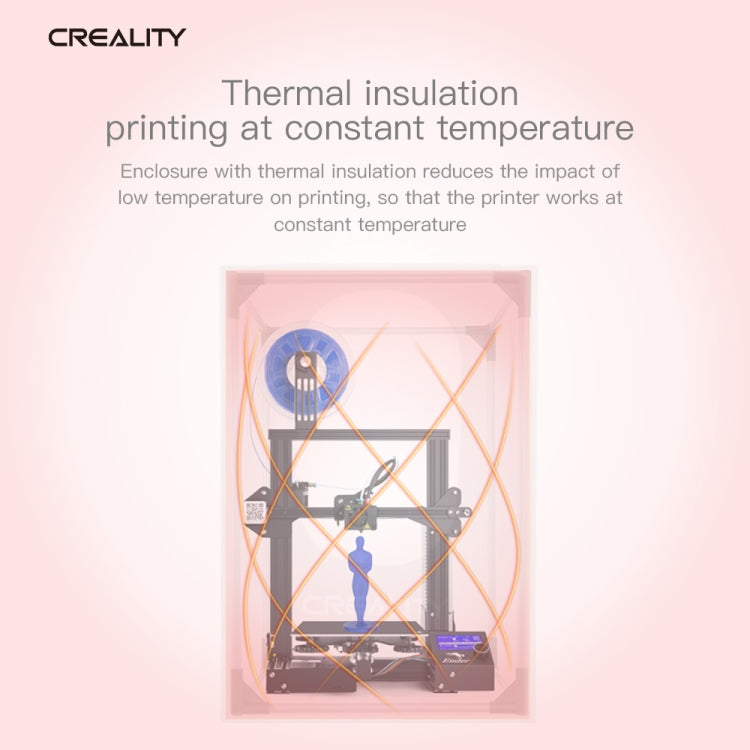 Creality 3D Printer Flame Retardant Aluminum Foil Cloth Protective Cover for Ender-3, Small Size: 72x60x48cm - Consumer Electronics by Creality | Online Shopping UK | buy2fix