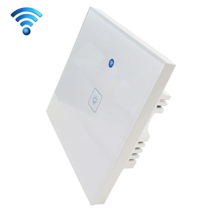 WS-UK-01 EWeLink APP & Touch Control 2A 1 Gang Tempered Glass Panel Smart Wall Switch, AC 90V-250V, UK Plug - Consumer Electronics by buy2fix | Online Shopping UK | buy2fix