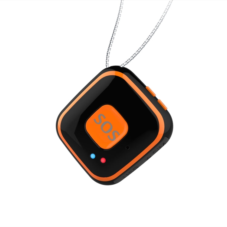 V28 Necklace Style GSM Mini LBS WiFi AGPS Tracker SOS Communicator(Black) - Personal Tracker by buy2fix | Online Shopping UK | buy2fix