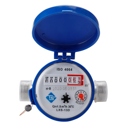 TS-S300E Household Mechanical Rotary-wing Cold Water Meter High-precision Pointer Digital Display Combination Water Meter - Other Tester Tool by buy2fix | Online Shopping UK | buy2fix