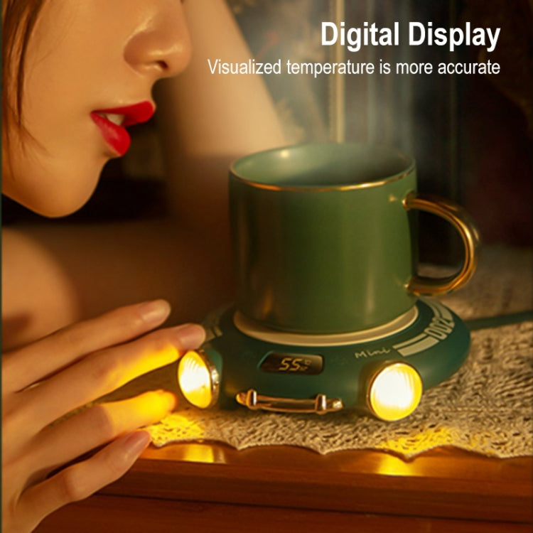WK WT-N01 Smart Digital Display Constant Warm Coaster, CN Plug (Green) - Insulation by WK | Online Shopping UK | buy2fix
