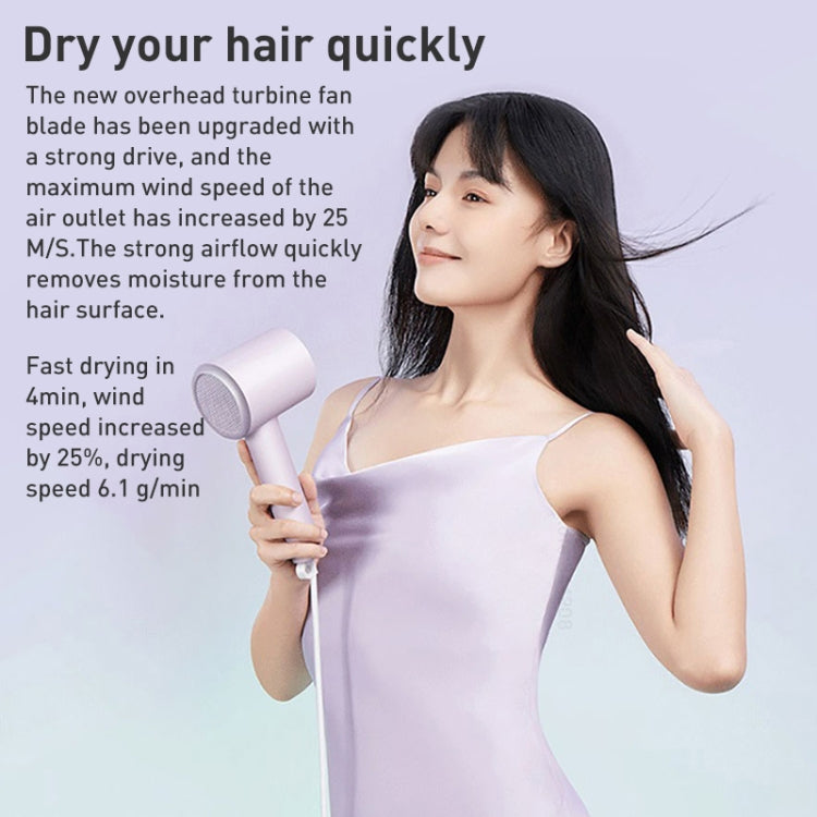 Original Xiaomi Mijia H301 Negative Ion Quick Drying Electric Hair Dryer, US Plug(Purple) - Hair Dryers & Parts by Xiaomi | Online Shopping UK | buy2fix