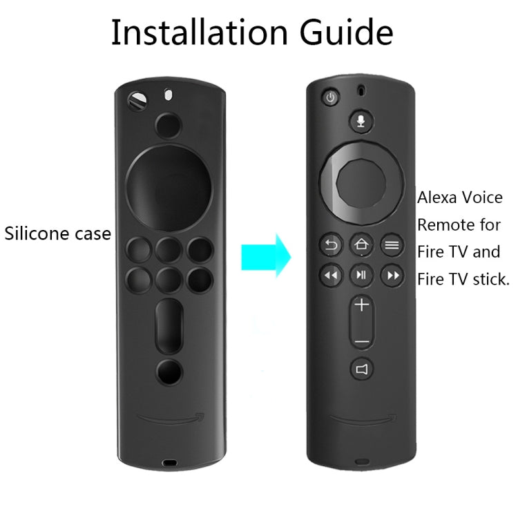 Non-slip Texture Washable Silicone Remote Control Cover for Amazon Fire TV Remote Controller (Red) - Consumer Electronics by buy2fix | Online Shopping UK | buy2fix