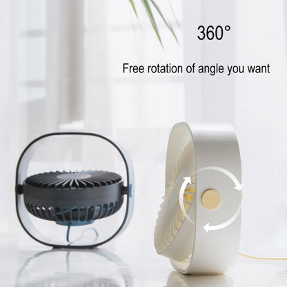 360 Degree Rotation  Wind 3 Speeds Mini USB Desktop Fan (Dark Blue) - Consumer Electronics by buy2fix | Online Shopping UK | buy2fix
