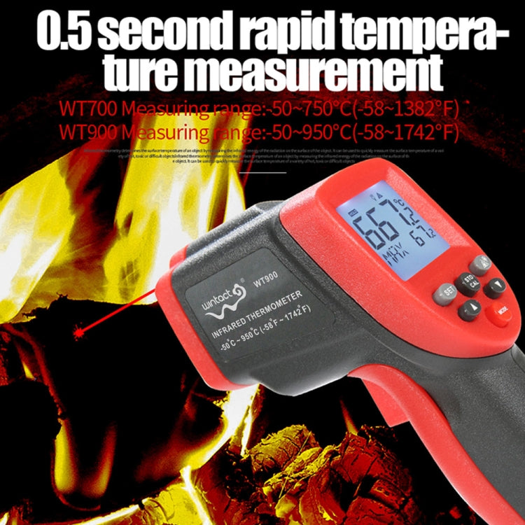 Wintact WT900 -50 Degree C~950 Degree C Handheld Portable Outdoor Non-contact Digital Infrared Thermometer - Thermostat & Thermometer by Wintact | Online Shopping UK | buy2fix