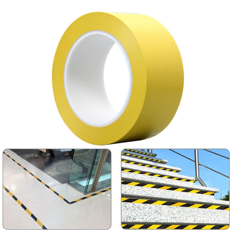 45mm PVC Warning Tape Self Adhesive Hazard Safety Sticker, Length: 33m(Yellow) - Tapes by buy2fix | Online Shopping UK | buy2fix