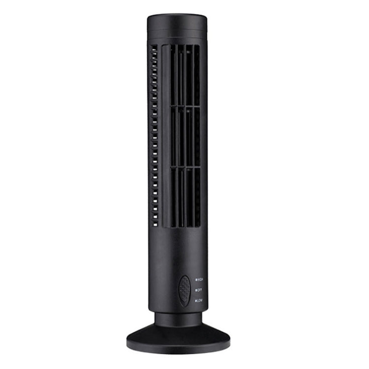 Tower Type USB Electric Fan Leafless Air-conditioning Fan(Black) - Consumer Electronics by buy2fix | Online Shopping UK | buy2fix