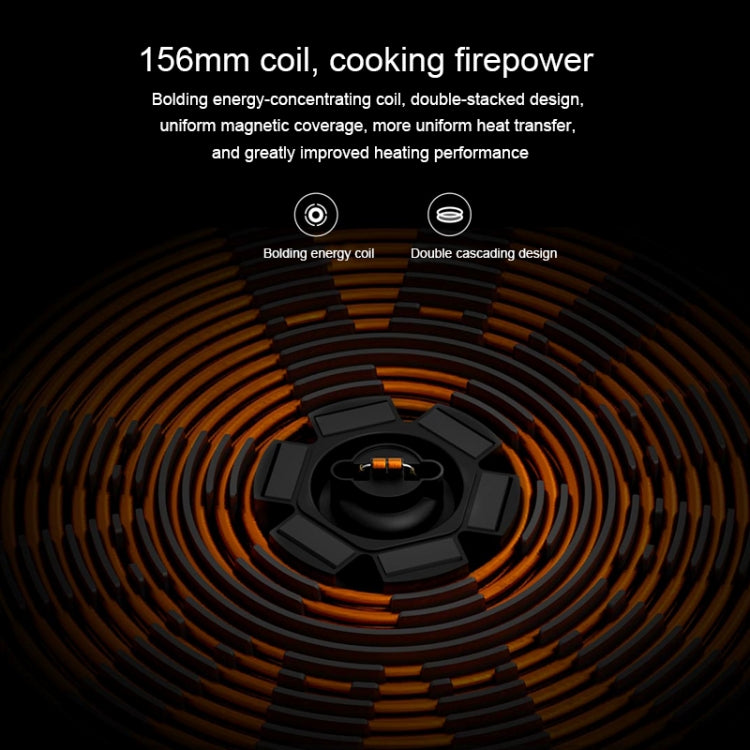 Original Xiaomi Mijia 2100W 9 Grades Youth Edition Smart Induction Cooker(Black White) - Induction Cookers by Xiaomi | Online Shopping UK | buy2fix