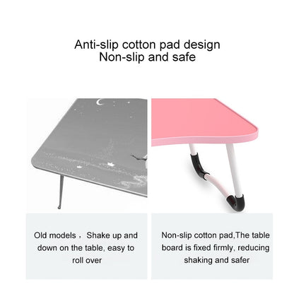 W-shaped Non-slip Legs Square Pattern Adjustable Folding Portable Laptop Desk without Card Slot (Underwater World) - Computer & Networking by buy2fix | Online Shopping UK | buy2fix
