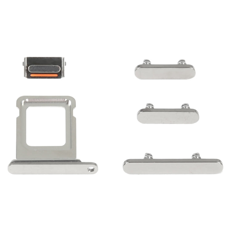 SIM Card Tray + Side Keys for iPhone 14 Pro(Silver) - Repair & Spare Parts by buy2fix | Online Shopping UK | buy2fix