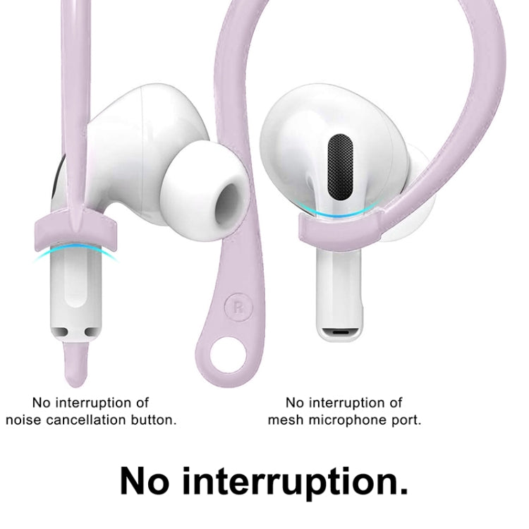 For AirPods 1 / 2 / Pro Anti-lost Silicone Earphone Ear-hook(Purple) - Apple Accessories by buy2fix | Online Shopping UK | buy2fix