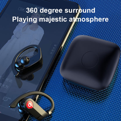 Q83 Wireless Ear-mounted Sports Bluetooth Earphone with Charging Box, Supports Three-screen LED Power Display & Power Bank - Bluetooth Earphone by buy2fix | Online Shopping UK | buy2fix