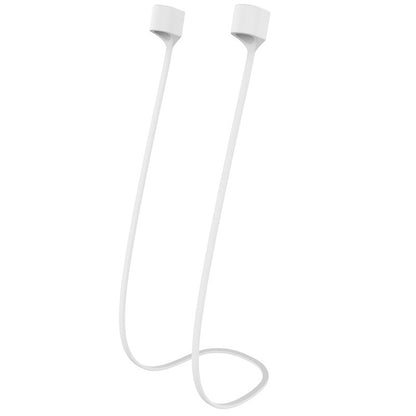 Wireless Bluetooth Headset Anti-lost Rope Magnetic Silicone Lanyard for Apple AirPods 1 / 2(White) - Apple Accessories by buy2fix | Online Shopping UK | buy2fix
