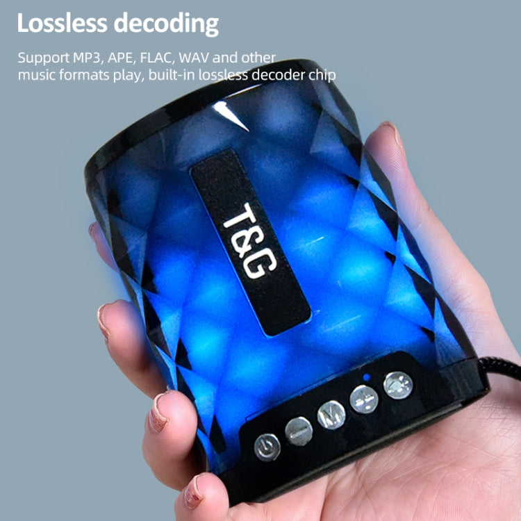 T&G TG155 Bluetooth 4.2 Mini Portable Wireless Bluetooth Speaker with Colorful Lights(Black) - Mini Speaker by T&G | Online Shopping UK | buy2fix