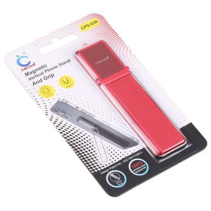 cmzwt CPS-030 Adjustable Folding Magnetic Mobile Phone Holder Bracket with Grip (Red) - Hand-Sticking Bracket by buy2fix | Online Shopping UK | buy2fix