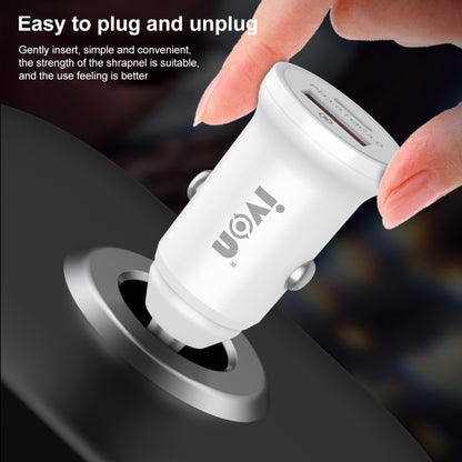 IVON CC45 20W PD 3.0 USB-C / Type-C + QC 3.0 USB Port Mini Car Charger - In Car by IVON | Online Shopping UK | buy2fix