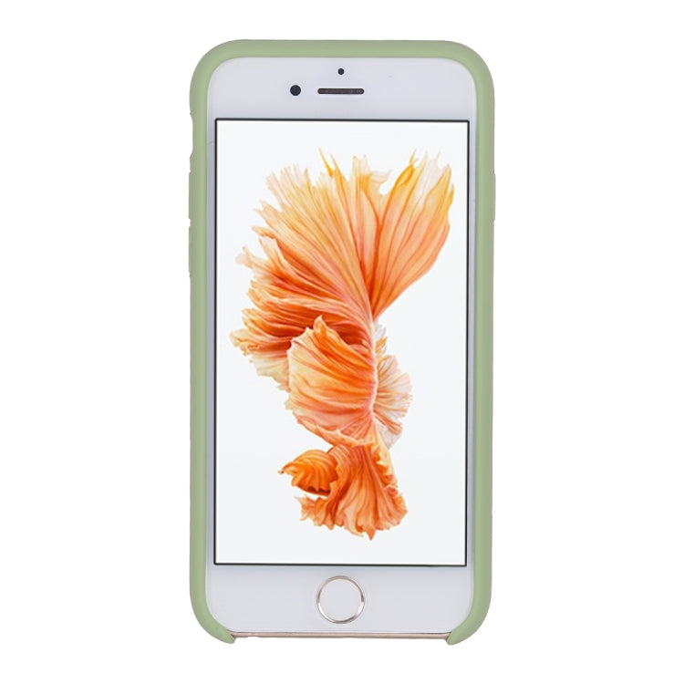 Pure Color Liquid Silicone + PC Shockproof Defender Case For iPhone SE 2020 & 8 & 7(Mint Green) - More iPhone Cases by buy2fix | Online Shopping UK | buy2fix