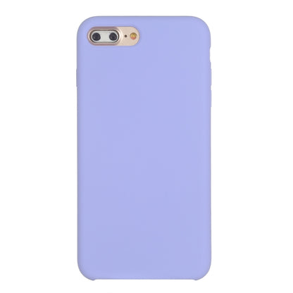 Pure Color Liquid Silicone Case for iPhone 8 Plus & 7 Plus(Purple) - More iPhone Cases by buy2fix | Online Shopping UK | buy2fix