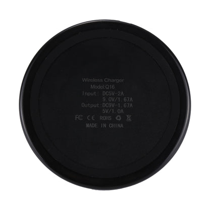 DC 9V 1.67A / 5V 1A Universal Round Shape Qi Standard Fast Wireless Charger with Indicator Light - Apple Accessories by buy2fix | Online Shopping UK | buy2fix