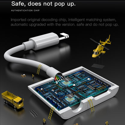 JOYROOM S-Y104 Ben Series Apple 3.5+Lightning Adapter, Length: 1.2m(White) - Earphone Adapter by JOYROOM | Online Shopping UK | buy2fix