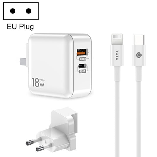 TOTUDESIGN HTY-0902000 Sharp Series Travel Charger Kit, EU Plug - Apple Accessories by TOTUDESIGN | Online Shopping UK | buy2fix