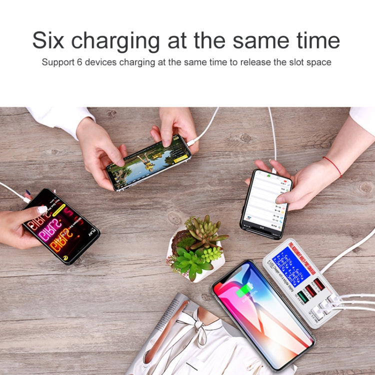 WLX-896+ 6 In 1 Multi-function Smart Digital Display USB Charger(AU Plug) - Multifunction Charger by buy2fix | Online Shopping UK | buy2fix