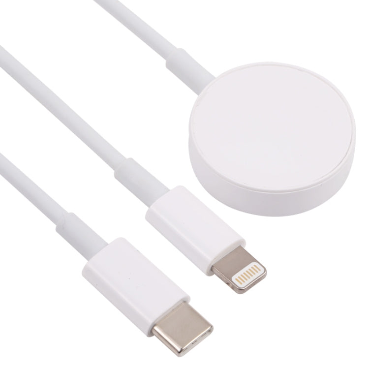 3 in 1 USB-C / Type-C to 8 Pin + USB-C / Type-C + Magnetic Watch Wireless Charger Data Cable, Cable Length: 1.2m - Multifunction Cable by buy2fix | Online Shopping UK | buy2fix