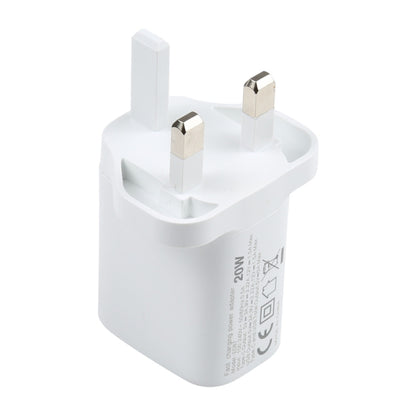 E087 20W USB-C / Type-C + USB Ports Fast Charging Travel Charger, UK Plug - USB Charger by buy2fix | Online Shopping UK | buy2fix