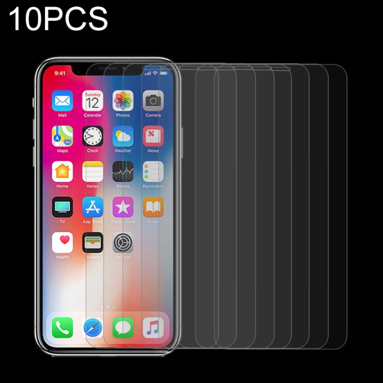 For iPhone 11 Pro / XS / X 10pcs 0.3mm 2.5D 9H Tempered Glass Film - iPhone 11 Pro Tempered Glass by buy2fix | Online Shopping UK | buy2fix