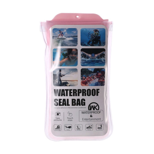 WK WT-Q02 Waterproof Bag with Lanyard for Smart Phones 6.5 inch or Below (Pink) - Waterproof Bag by WK | Online Shopping UK | buy2fix