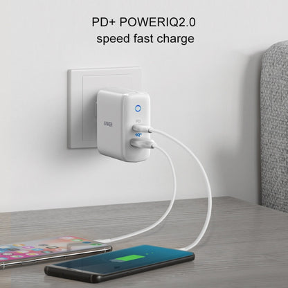 ANKER A2626 33W PowerPort PD USB-C / Type-C Interface + PowerIQ 2.0 USB-A Interface Wall Charger, US Plug(White) - USB Charger by ANKER | Online Shopping UK | buy2fix