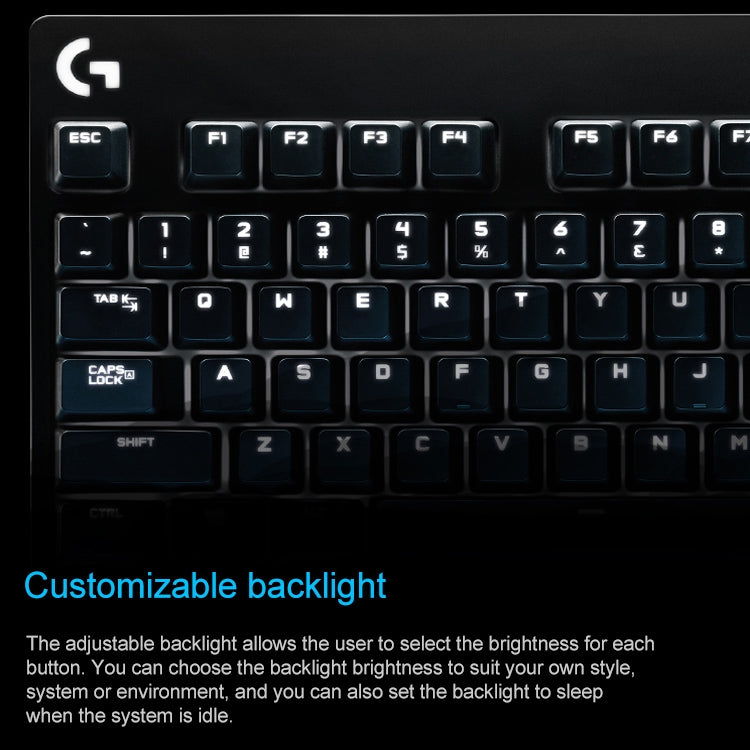 Logitech G610 Wired Gaming Mechanical Keyboard USB RGB Backlit Cyan-blue Axis - Wired Keyboard by Logitech | Online Shopping UK | buy2fix