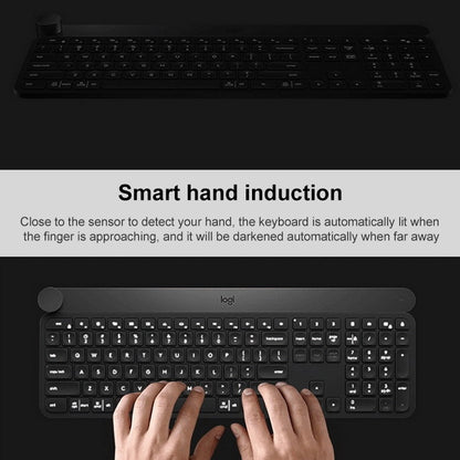 Logitech Craft Wireless Smart Bluetooth Dual Mode Silent Keyboard(Black) - Wireless Keyboard by Logitech | Online Shopping UK | buy2fix