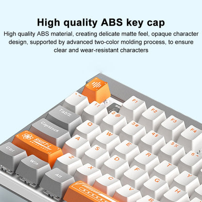 AULA F3050 2.4G Wireless Dual Mode Mechanical Keyboard,Tea Shaft(Green) - Wireless Keyboard by AULA | Online Shopping UK | buy2fix
