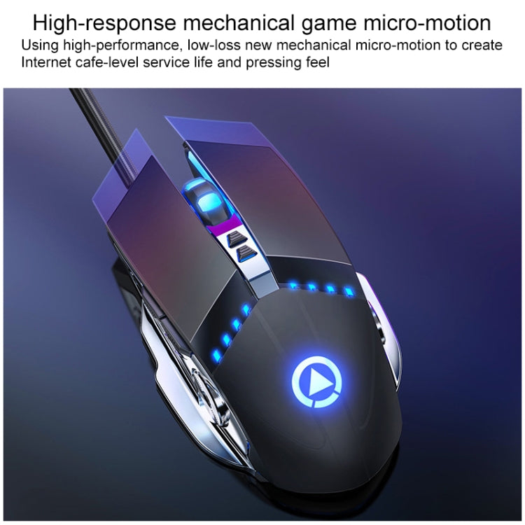 YINDIAO V2 Mechanical Feel Gaming Keyboard Mouse Set (Black Rainbow Light) - Wired Keyboard by YINDIAO | Online Shopping UK | buy2fix