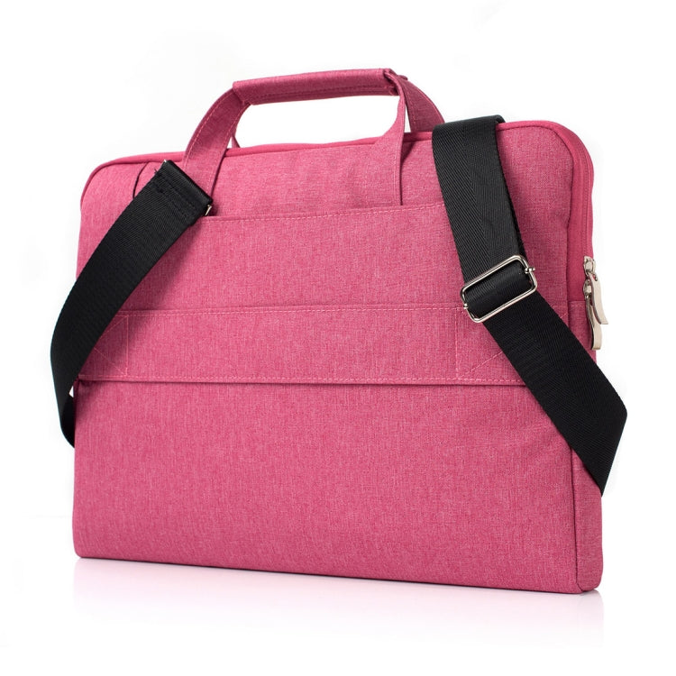 Portable One Shoulder Handheld Zipper Laptop Bag, For 13.3 inch and Below Macbook, Samsung, Lenovo, Sony, DELL Alienware, CHUWI, ASUS, HP (Magenta) - Computer & Networking by buy2fix | Online Shopping UK | buy2fix