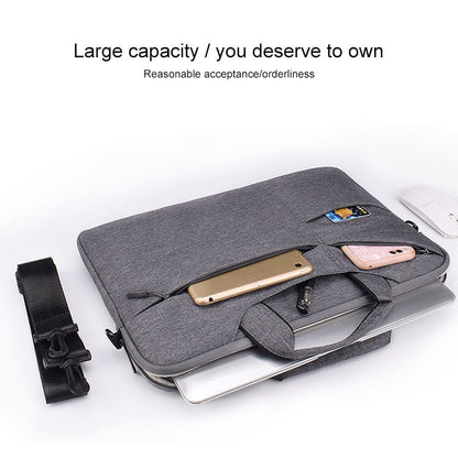 ST02S Waterproof Tear Resistance Hidden Portable Strap One-shoulder Handbag for 15.6 inch Laptops, with Suitcase Belt(Navy Blue) - Computer & Networking by buy2fix | Online Shopping UK | buy2fix