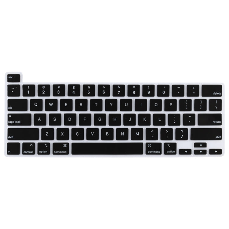 Dustproof Silicone Laptop Keyboard Protective Film for MacBook Pro 13.3 inch 2022 (Black) - Keyboard Protector by buy2fix | Online Shopping UK | buy2fix